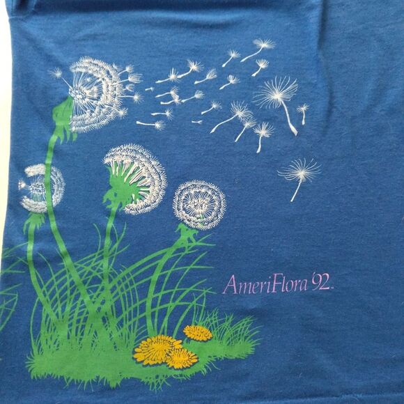 Vintage 1990s Dandelion Graphic T-Shirt Size L - Picture 6 of 7